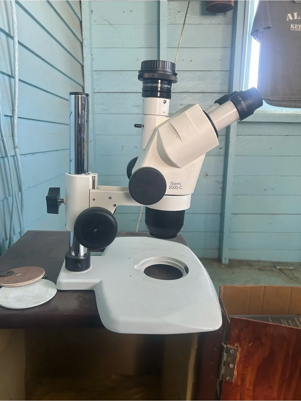 Stemi 2000-C Stereo Microscope Binocular Upright Motic K Base Carry Case